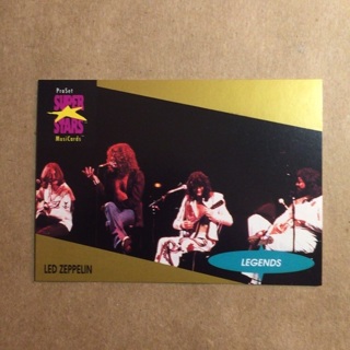 1991 ProSet Super⭐️Stars MusiCards | Led Zepplin (LEGENDS) | Card # 22