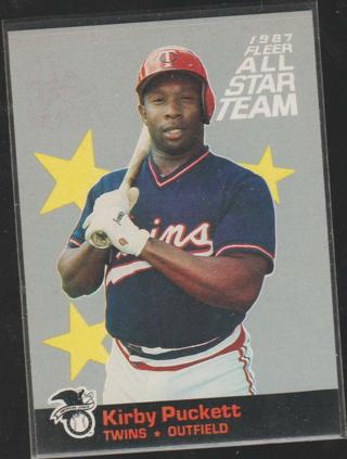 1987 Fleer All Star Team #5 Kirby Puckett - Minnesota Twins