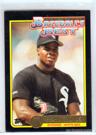 Frank Thomas, 1992Topps McDonalds Card #25, Chicago White Sox, HOFr, (EL4)