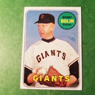 1969 - TOPPS BASEBALL CARD NO. 505 - BOBBY BOLIN - GIANTS