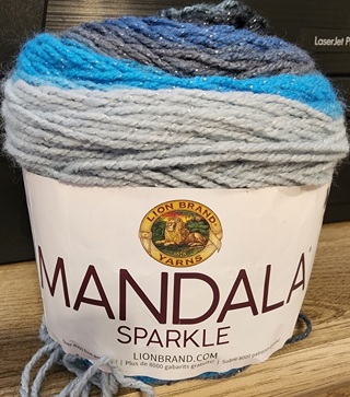 NEW - Lion Brand Mandala Sparkle Yarn - "Aquarius" 