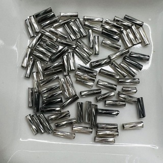 Crystal Twist Tube Bugle Beads