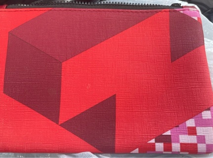 Ipsy Tetris Makeup Cosmetic Bag - RED (BAG ONLY)