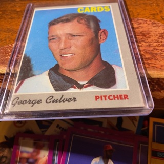 1970 topps george culver baseball card 