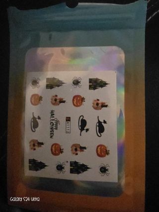 Halloween nail decals