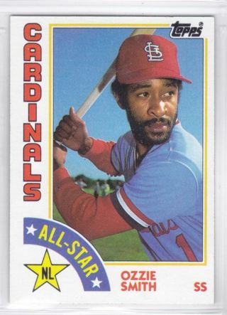 Ozzie Smith 1984 Topps All-Star St. Louis Cardinals