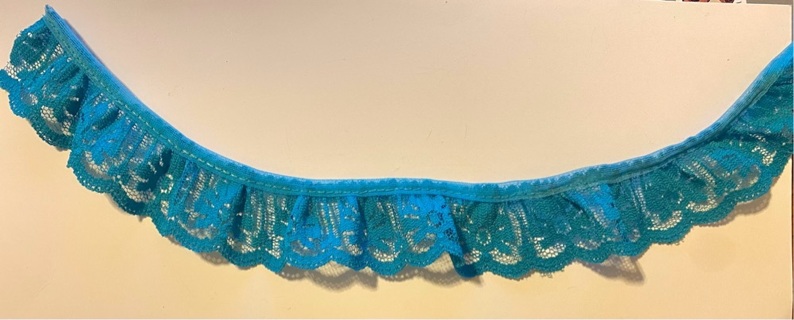 2 yards of Teal Color Lace