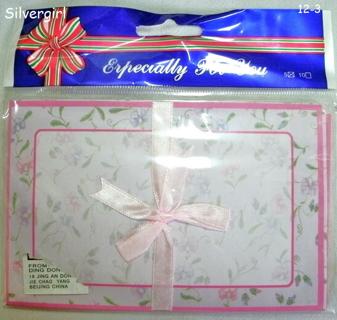 Pink Floral Letter Writing Set