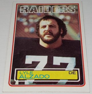 ♨️♨️ 1983 Topps Lyle Alzado Football card # 295 Los Angeles Raiders ♨️♨️