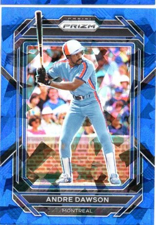 2023 Panini Prizm Andre Dawson Blue Ice