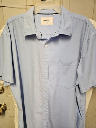 Light blue Oxford shirt for men