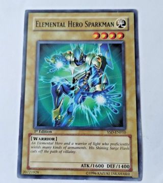 Yu-Gi-Oh Elemehntal Hero Sparkman Starter Deck 2006 YSD-EN010 1st Edition 