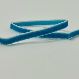 Teal White 3/8” Wide Ribbon Embellishment 