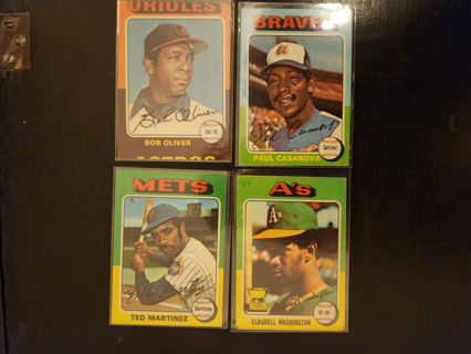 4 card 1975 lot