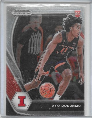 Ayo Dosunmu 2021-22 Prizm Draft #20 Rookie Card