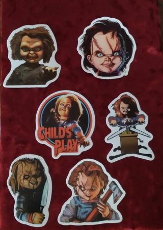 6 - " OHHH, LUCKY CHUCKY " STICKERS (1 FREE STICKER WITH WIN)