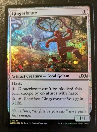 Gingerbrute 0246 WOE Foil Common Wilds Of Eldraine Magic: The Gathering