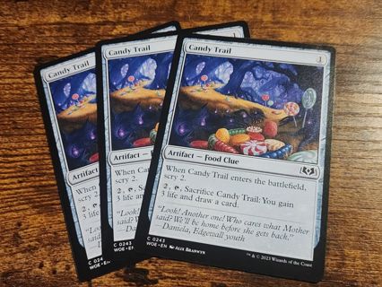 Magic the gathering mtg Candy Trail Wilds of Eldraine x3 playset