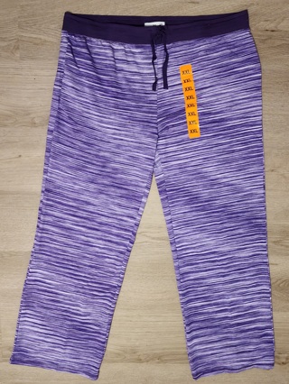 NEW - Karen Neuburger - purple stretch lounge pants - size XXL