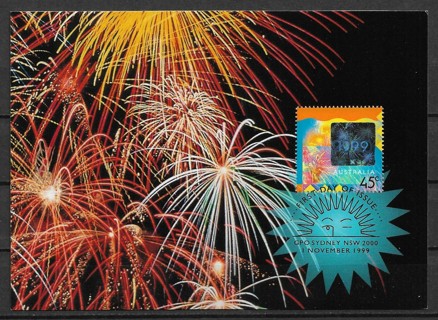 1999 Australia Sc1798 Celebrate "2000" maxi card