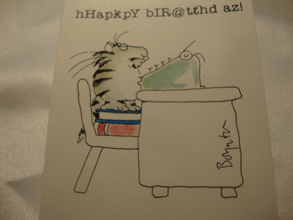 Vintage Boynton "Crazy" Birthday card ~ Free Shipping