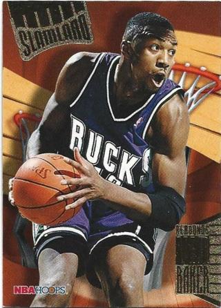 1996 HOOPS VIN BAKER SLAMLAND INSERT CARD