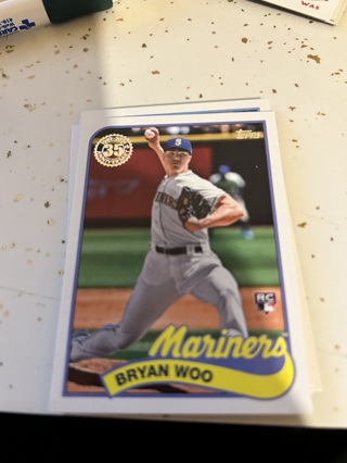 2024 topps 35th anniversary rc bryon woo