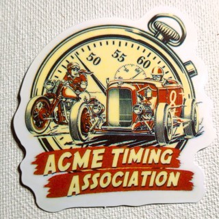 ACME Timing Association Racing Vinyl Sticker