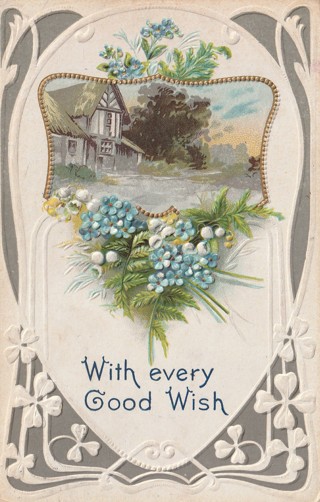 Vintage Used Postcard: 1911 With EVery Good Wish