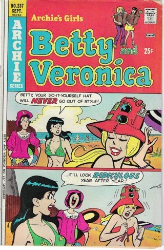 Archie Series Comic No. 237 September 1975 Betty and Veronica