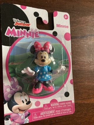Disney Junior Mini Action Figure Minnie in Blue Dress NEW SEALED