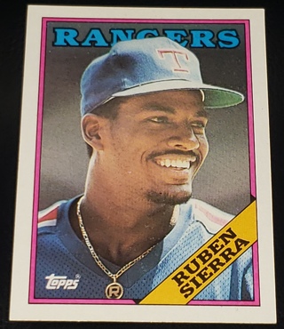 1988 ⚾ Topps Ruben Sierra #771 (Second year) ⚾ Texas Rangers