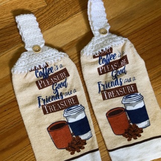 BN Pair of Kitchen Towels. “Coffee"