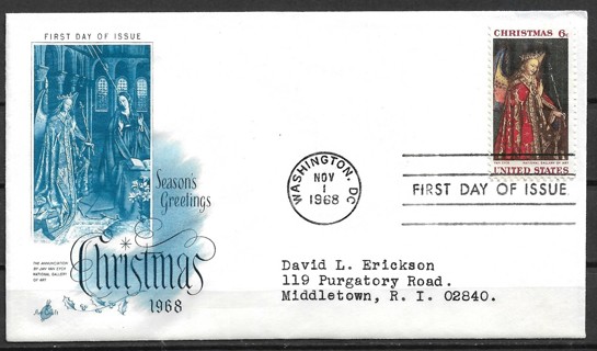 1968 Sc1363 Angel Gabriel by Von Eyck FDC