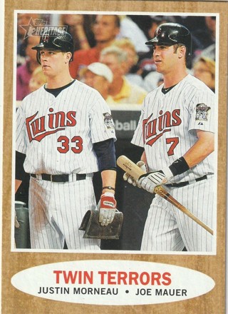 TOPPS HERITAGE 2011, #C83- TWIN TERRORS- MONREAU/MAUER-