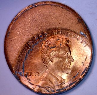 MINT ERROR OFF CENTER LINCOLN CENT