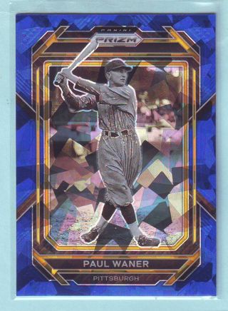 2023 Panini Prizm Paul Waner BLUE ICE Baseball card # 228 Pirates