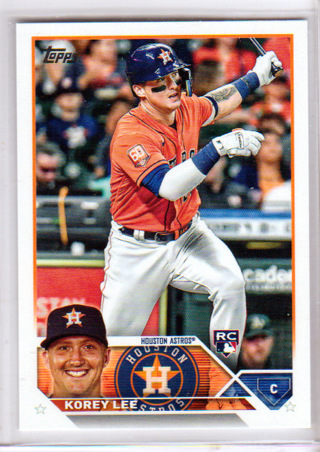 Korey Lee, 2023 Topps ROOKIE Card #90, Houston Astros