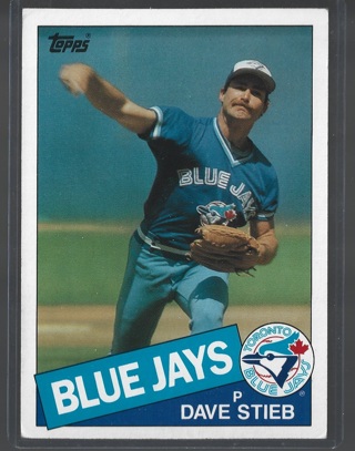 1985 Topps Super Dave Stieb #22 - 5x7" Jumbo Size! - Toronto Blue Jays