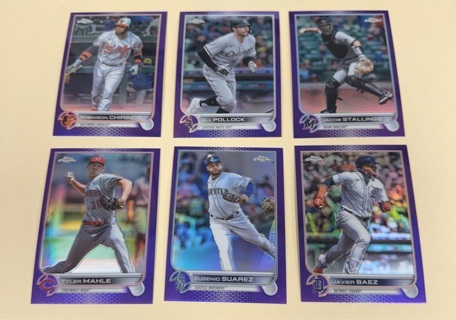 2022 Topps Update purple refractor lot