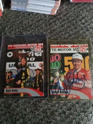 1992 ProSet Racing Two Card Auto lot