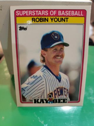 1989 Topps Kay Bee Toys Superstars of Baseball - #33 Robin Yount Mint Brewers