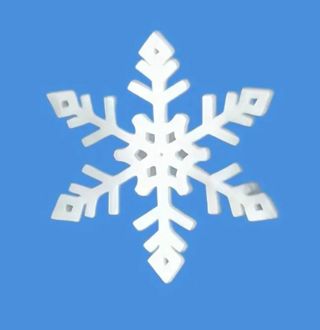 ➡️⛄(8) 1.5" SILVER FOIL SNOWFLAKES STICKERS!! CHRISTMAS⛄