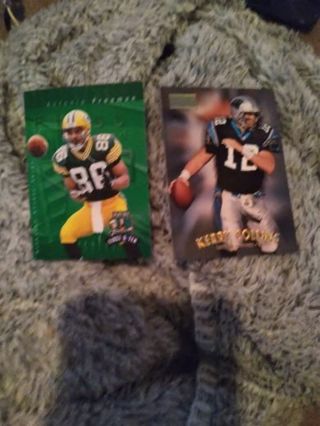 Antonio freeman and Kerry Collins cards