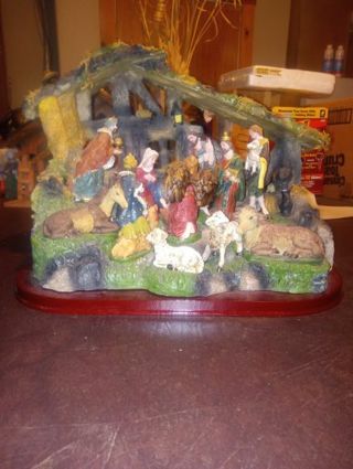 Two Nativity sets