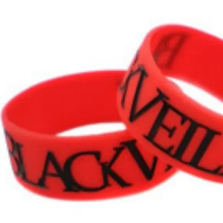 1 BVB black veil brides Wrist band Bracelet Music Band HOT TOPIC Emo Metal punk accessories  