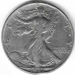 1947 Walking Liberty Half Dollar