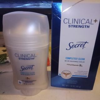 New Clinical + Strength Solid "Secret" Antiperspirant and Deodorant