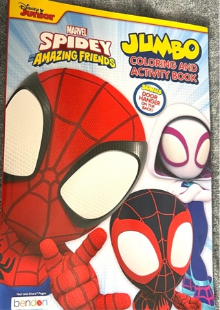 Brand New: Jumbo Coloring and Activity Book. Marvel’s Spidey and His Amazing Friends 