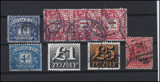 Old Great Britain BOB stamps